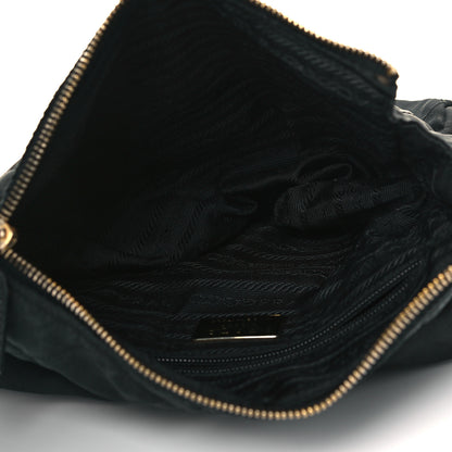 Prada Nylon Tessuto Impuntu Quilted Flap Shoulder Bag Black 5 of 8