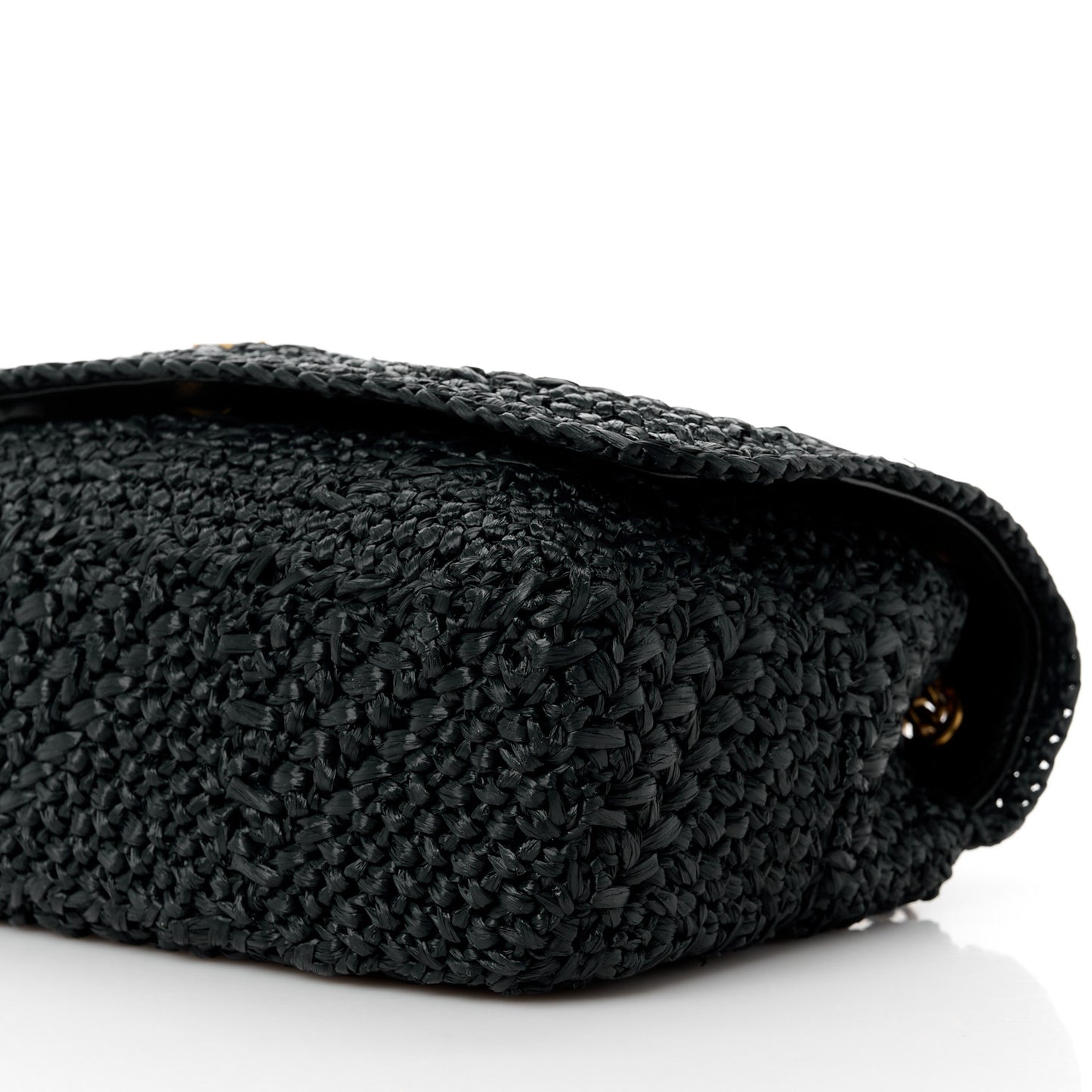 Raffia Monogram Medium Jamie Black