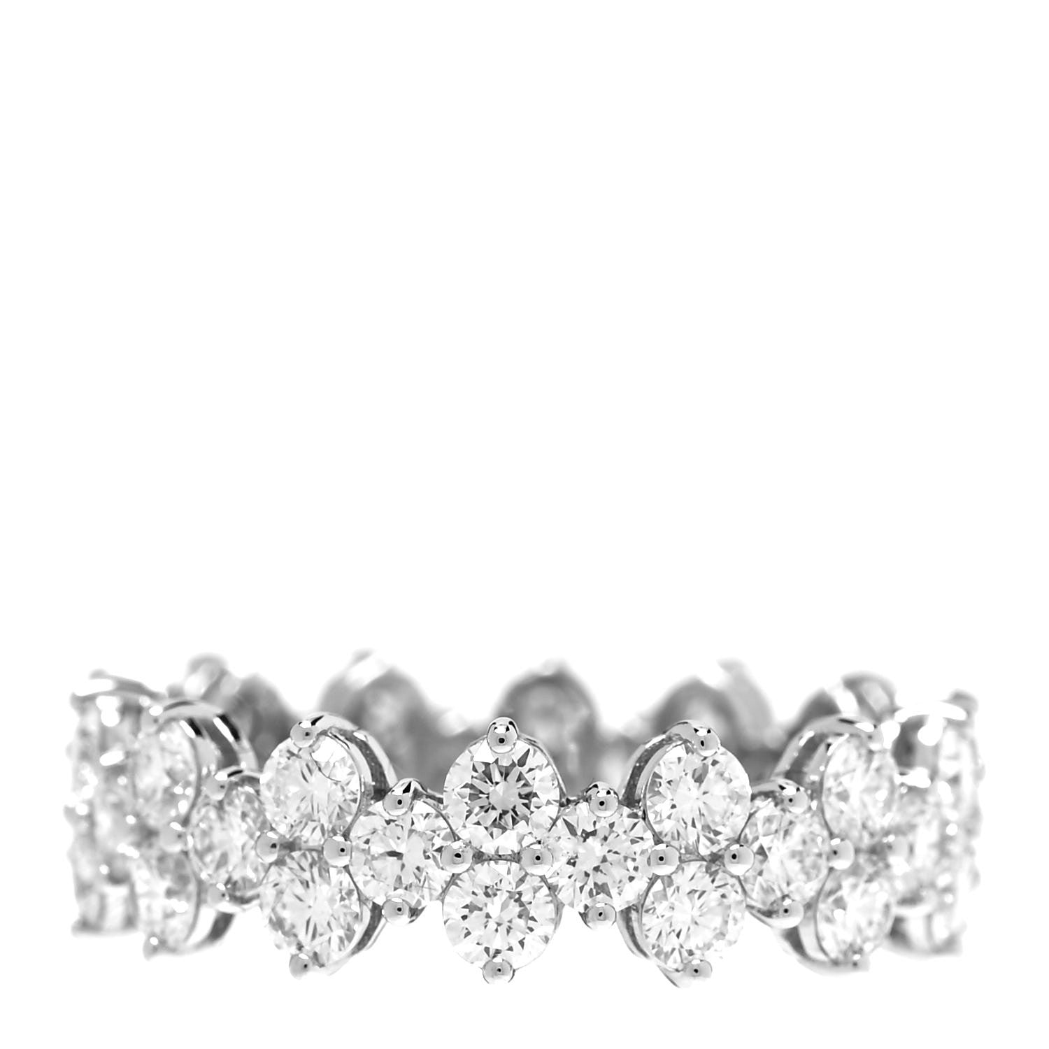Tiffany Platinum Diamond Aria Eternity Ring 50 5.25 1 of 5