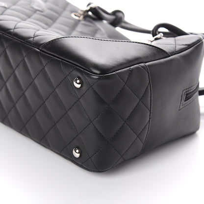 Chanel Calfskin Quilted Large Cambon Bowler Black 9 of 9