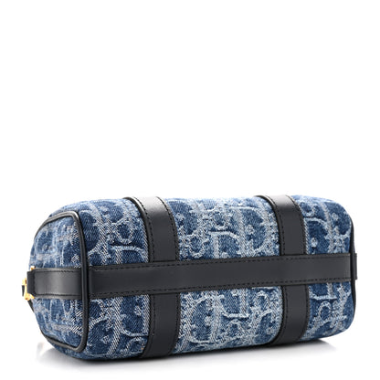 Christian Dior Denim Oblique Nano Groove 17 Bag Blue 4 of 11