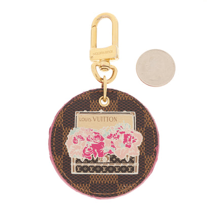 Louis Vuitton Damier Ebene Illustre Posies Bag Charm 2 of 3