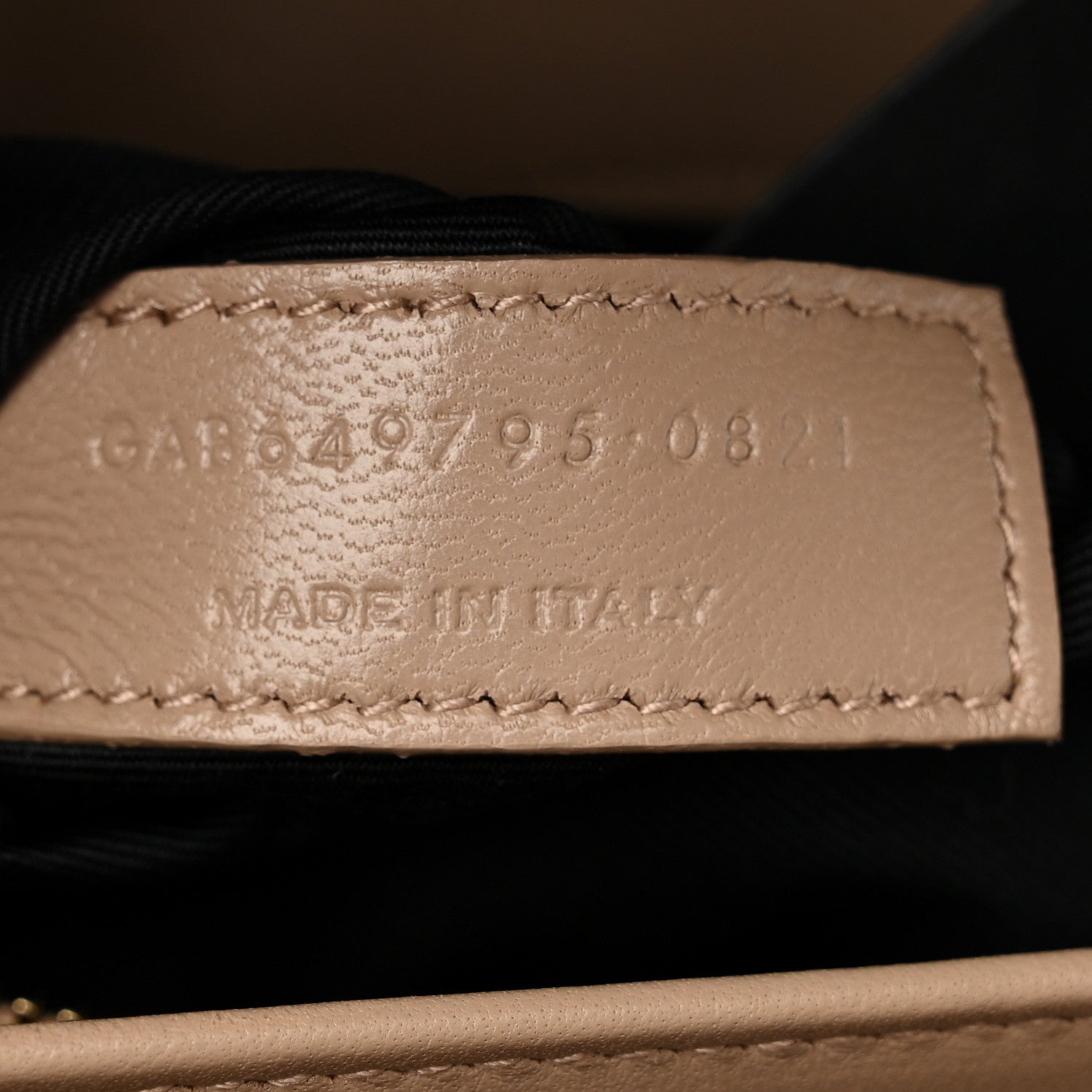 Saint Laurent Smooth Calfskin Le Maillon Satchel Dark Beige 7 of 11