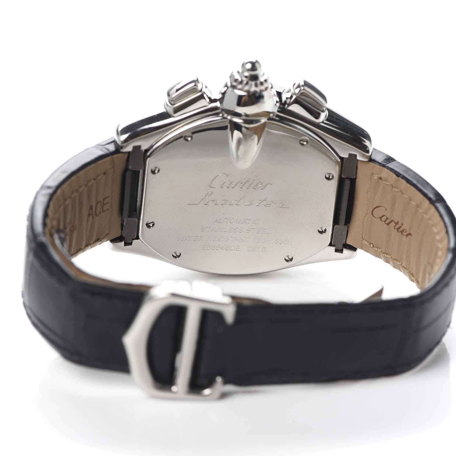 Cartier Stainless Steel Alligator 42mm Roadster Chronograph Automatic Watch 4 of 6