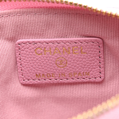 Chanel Caviar Quilted Small Cosmetic Case Pink 6 of 8