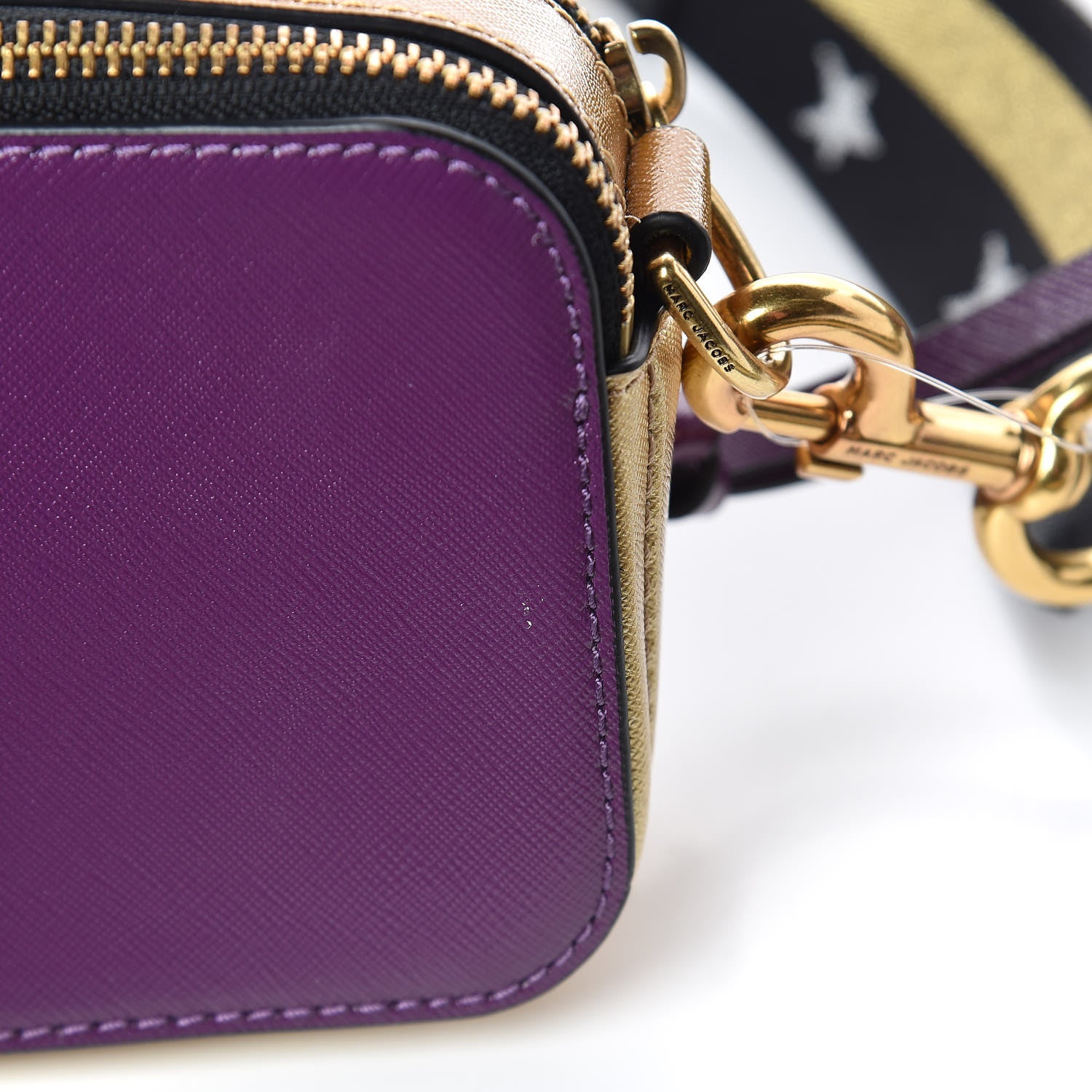 Marc Jacobs Saffino Small Snapshot Camera Bag Purple Gold 8 of 12