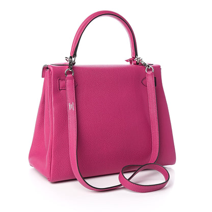 Hermes Togo Kelly Retourne 28 Rose Pourpre 3 of 37