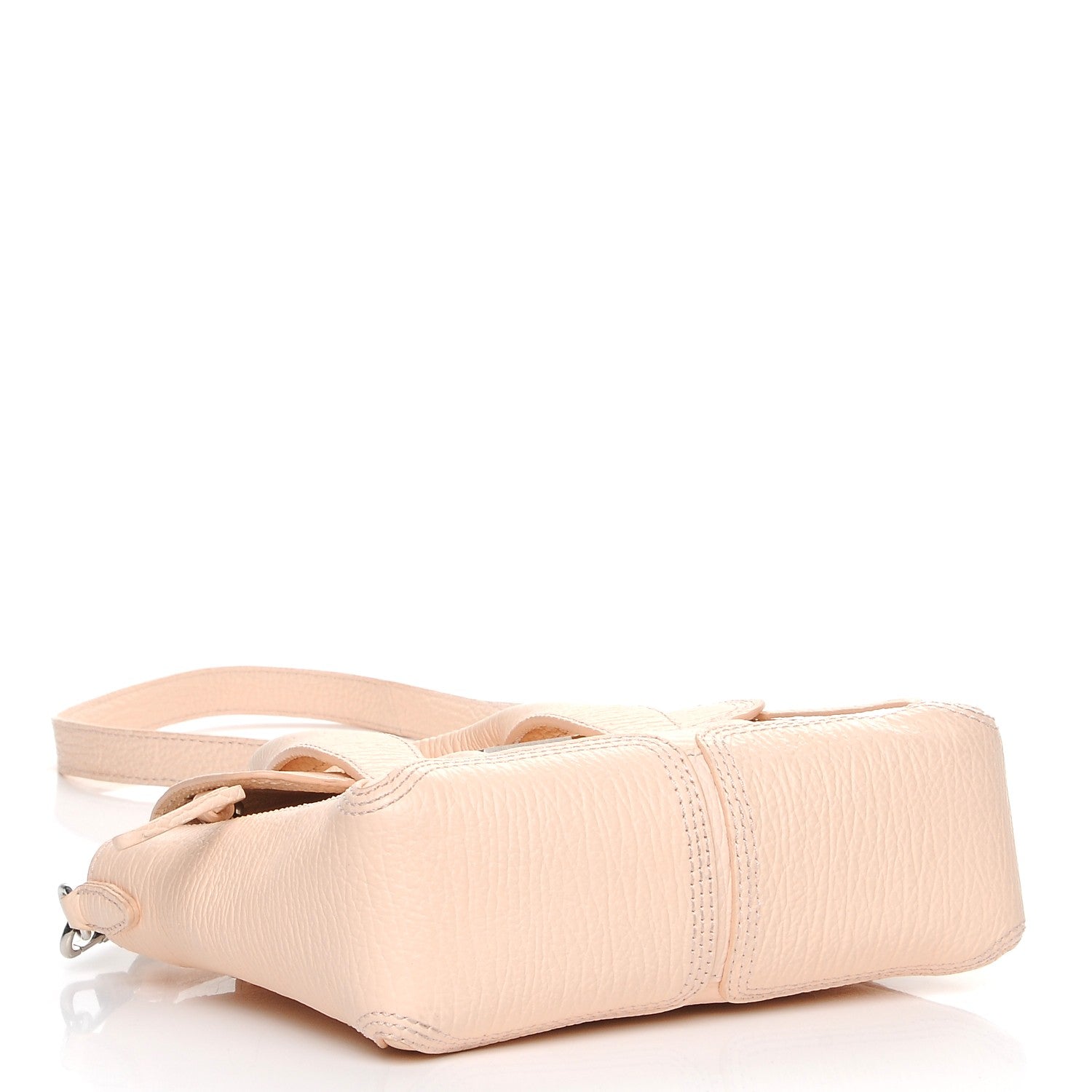 3.1 Phillip Lim 3.1 Textured Calfskin Mini Pashli Satchel White Peach 5 of 10