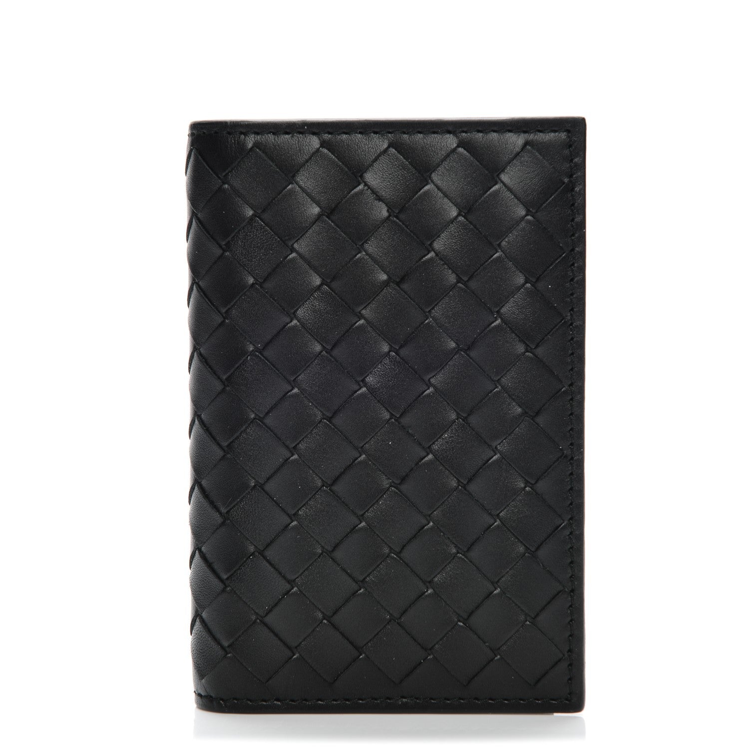 Bottega Veneta Intrecciato VN Card Case Nero Black 1 of 7