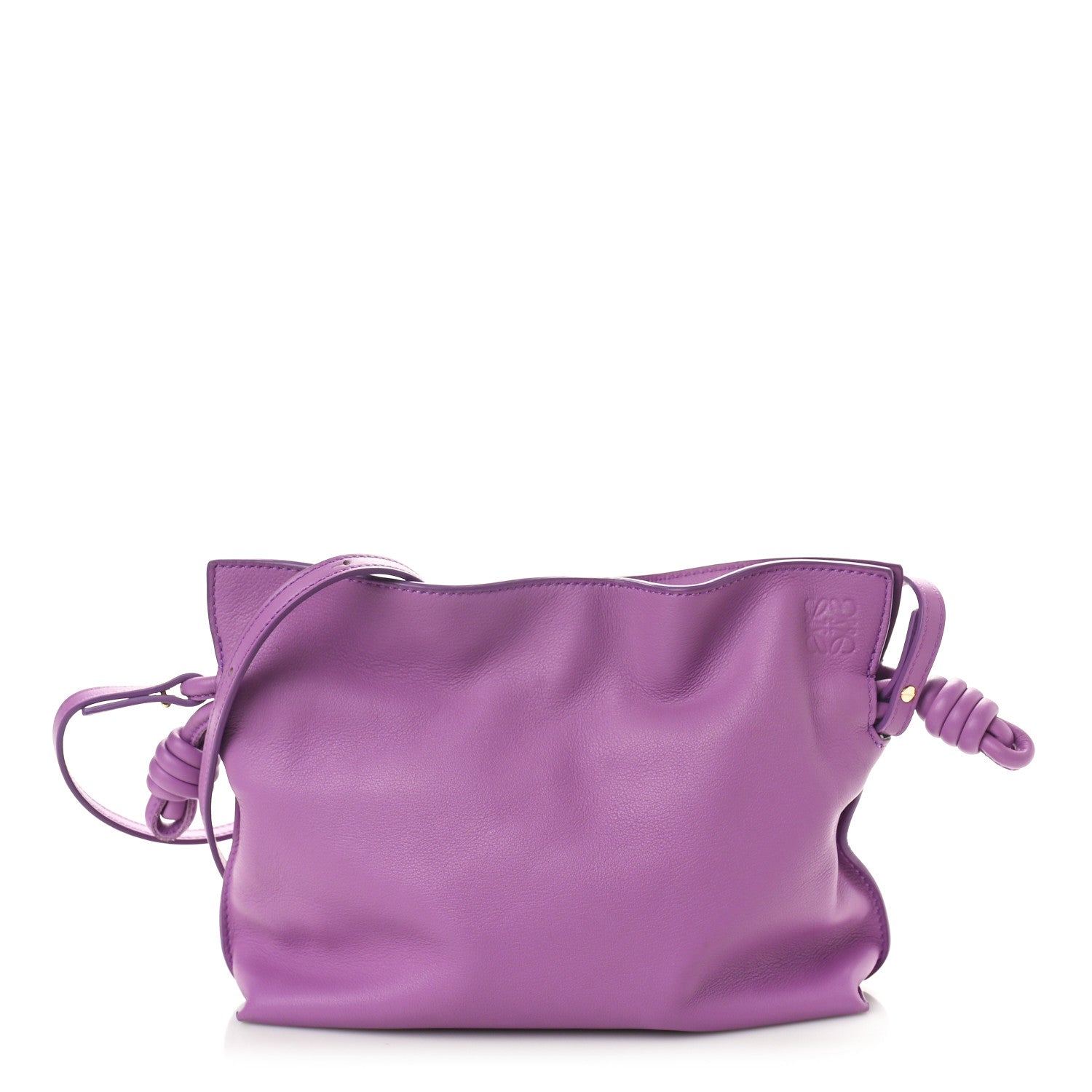 Loewe Calfskin Mini Flamenco Knot Bag Purple 1 of 10