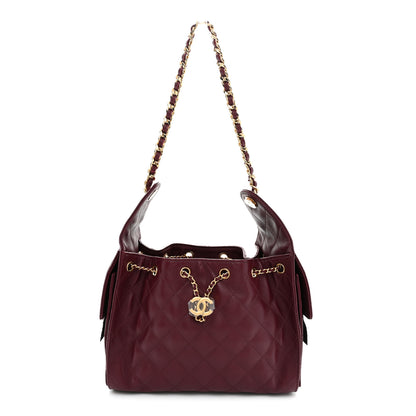 Chanel Caviar Quilted Small Chanel 25 Handbag Burgundy 1 of 11