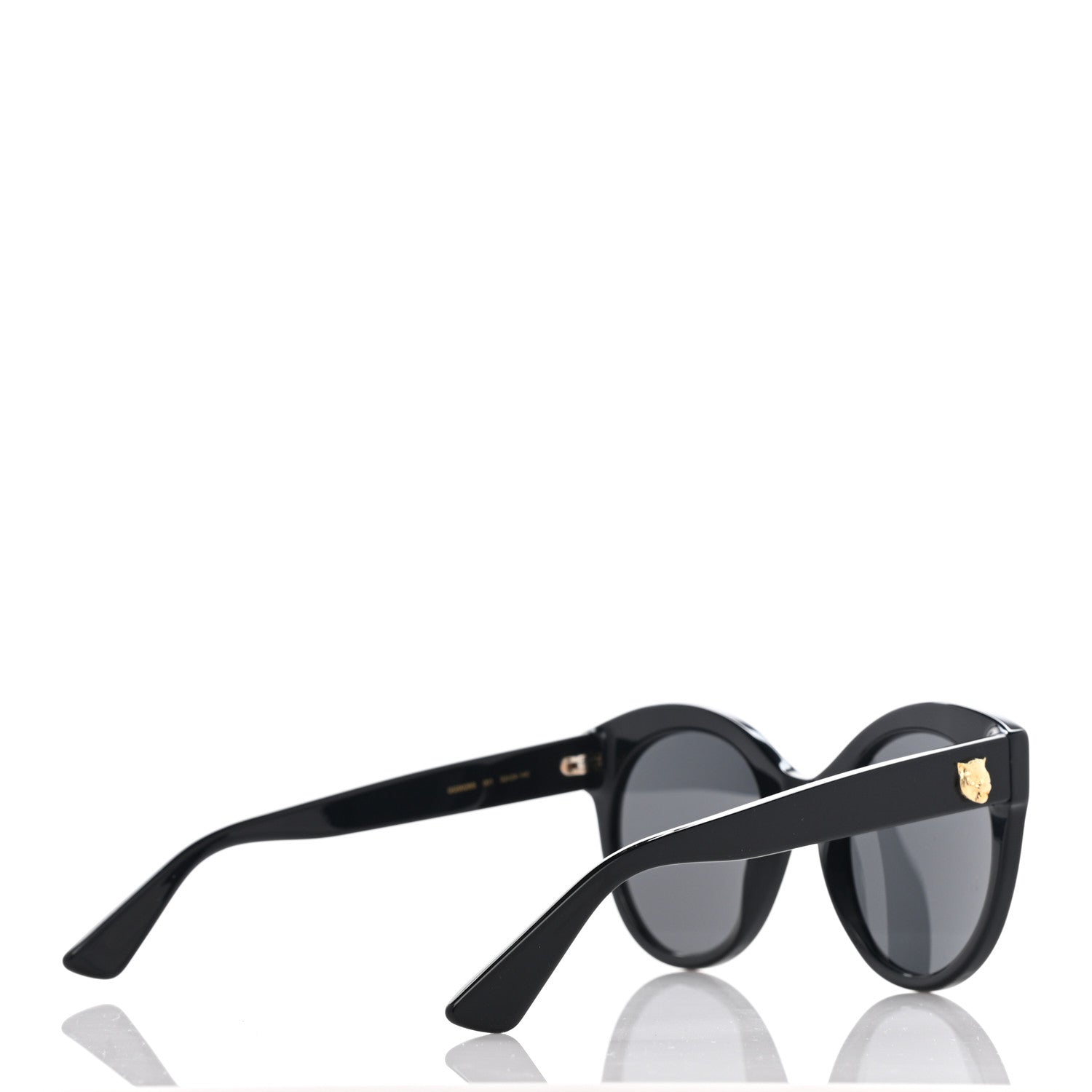 Gucci Round GG Sunglasses GG0028S Black 4 of 9