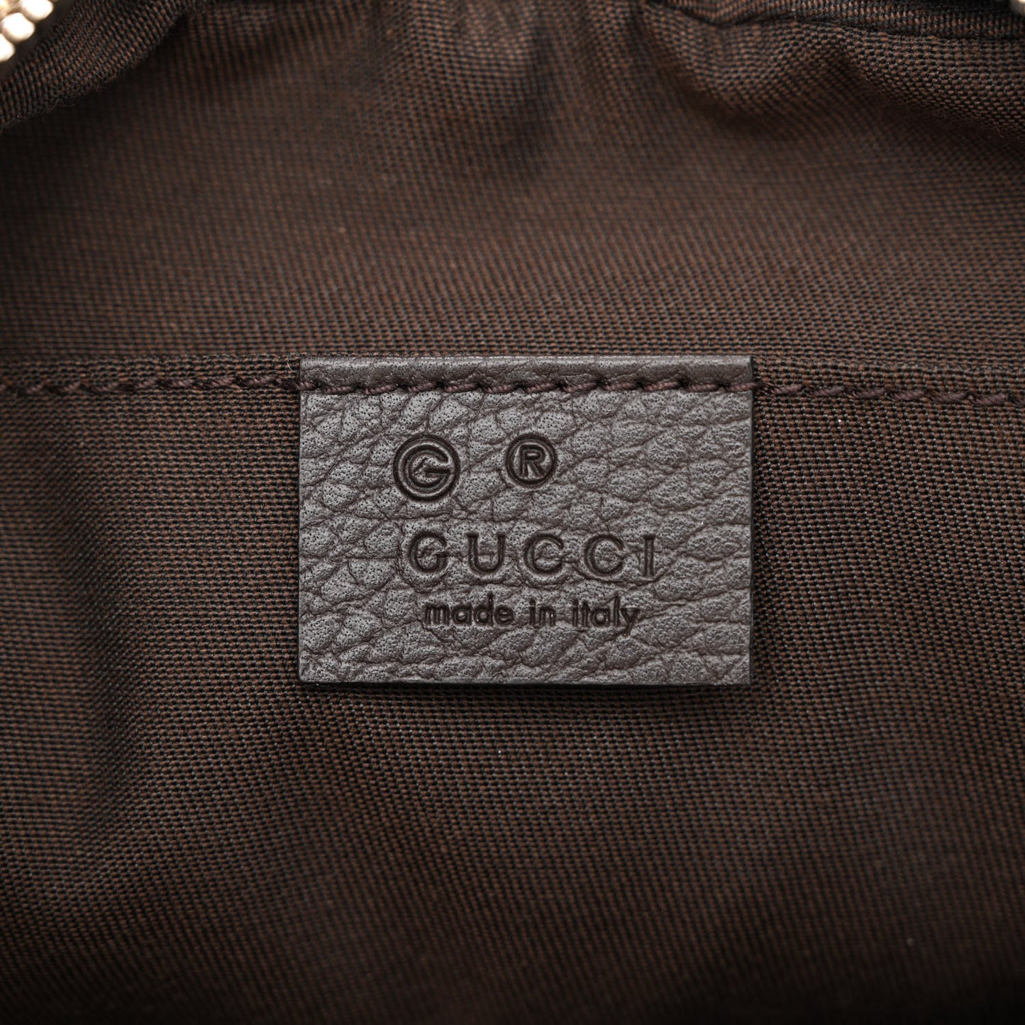 Monogram Dollar Calfskin Belt Bag Beige Ebony Testa di Moro Marrone Scuro
