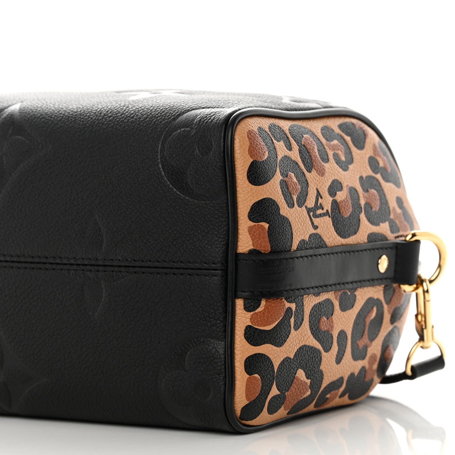 Louis Vuitton Empreinte Monogram Giant Wild At Heart Speedy Bandouliere 25 Black 9 of 10