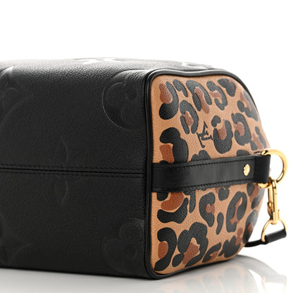 Louis Vuitton Empreinte Monogram Giant Wild At Heart Speedy Bandouliere 25 Black 9 of 10