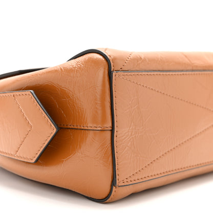 Givenchy Creased Patent Calfskin Small ID Flap Tan 8 of 9