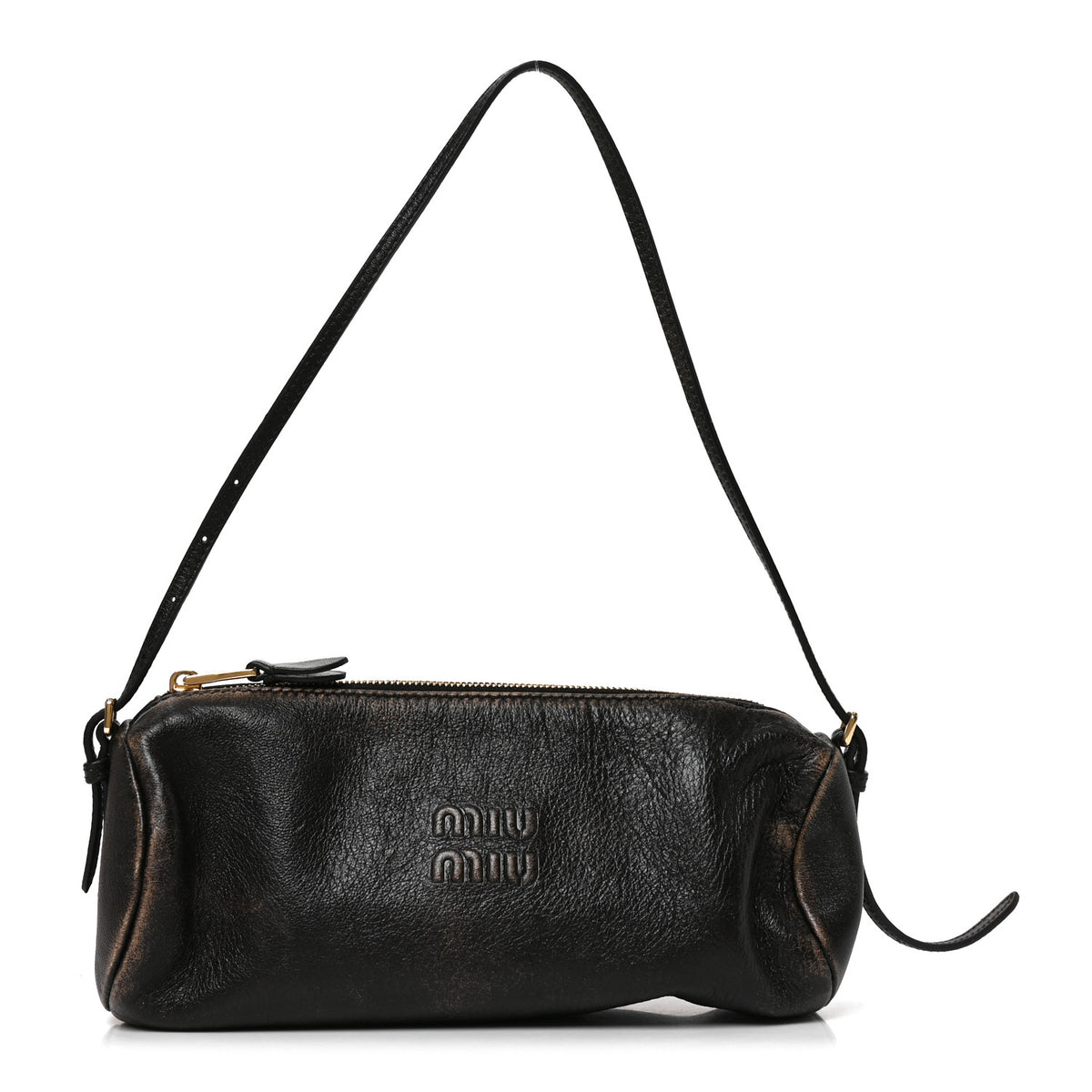 Miu Miu Nappa Aviator Mini Pouch Briarwood 1 of 9