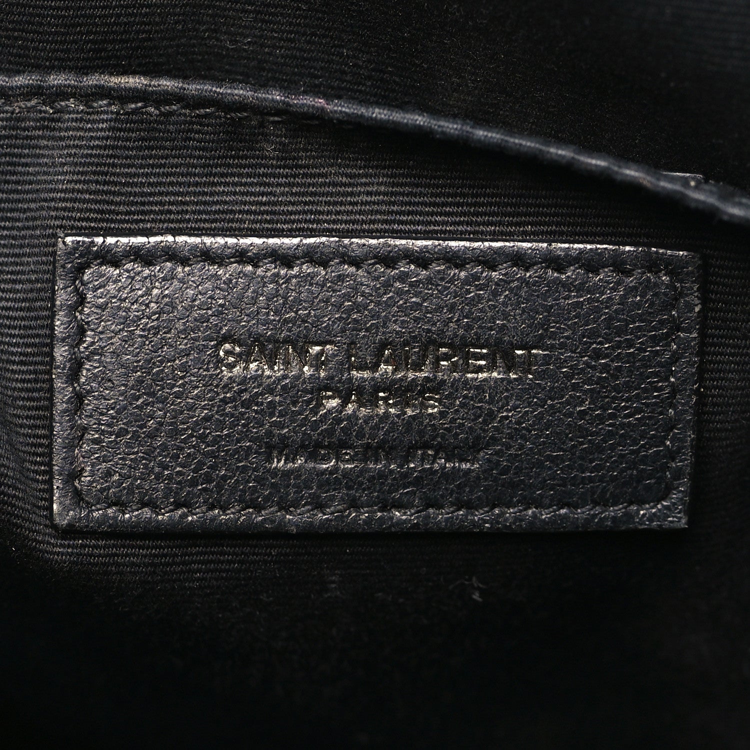 Saint Laurent Calfskin Matelasse Monogram Monochrome Lou Camera Bag Black 6 of 12