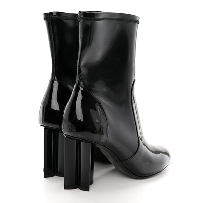 Louis Vuitton Patent Silhouette Ankle Boots 35 Black 4 of 12