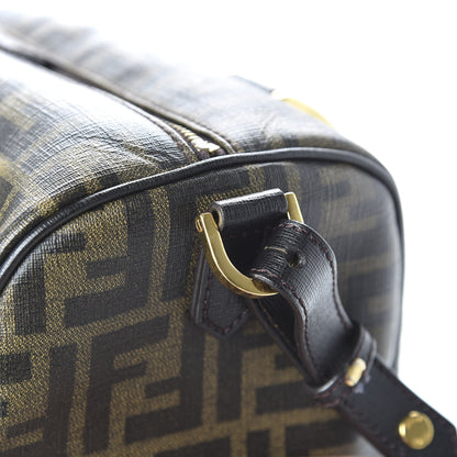 Fendi Zucca Spalmati Vitello Elite Medium Convertible Boston Satchel Tobacco Ebano 9 of 12