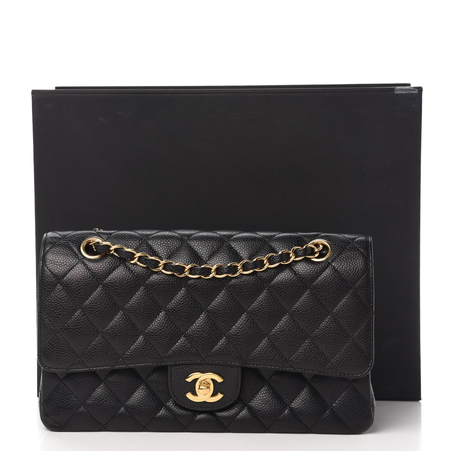 Chanel Caviar Quilted Medium Double Flap Black 11 of 11