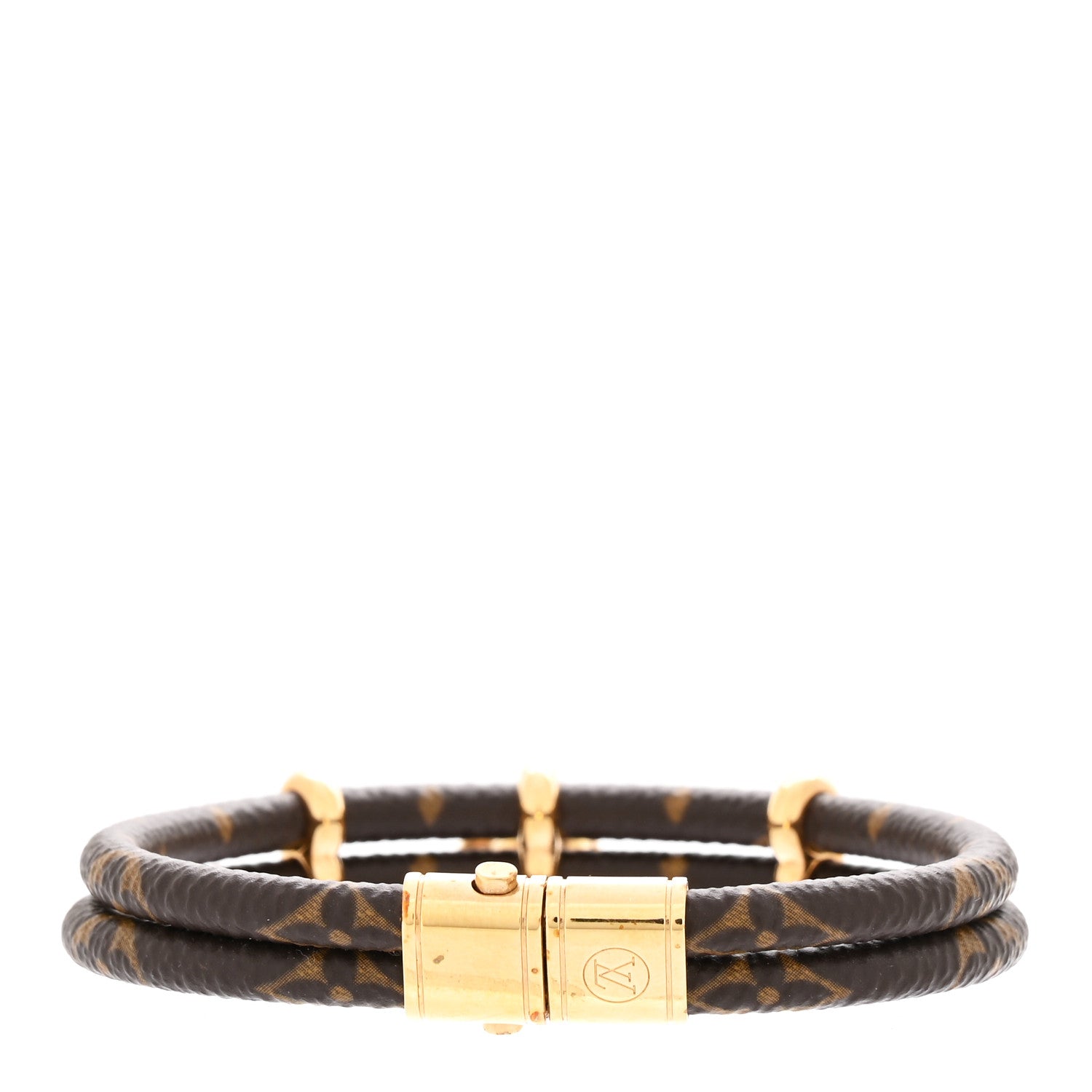 Louis Vuitton Monogram Keep it Twice Bracelet 19 2 of 4