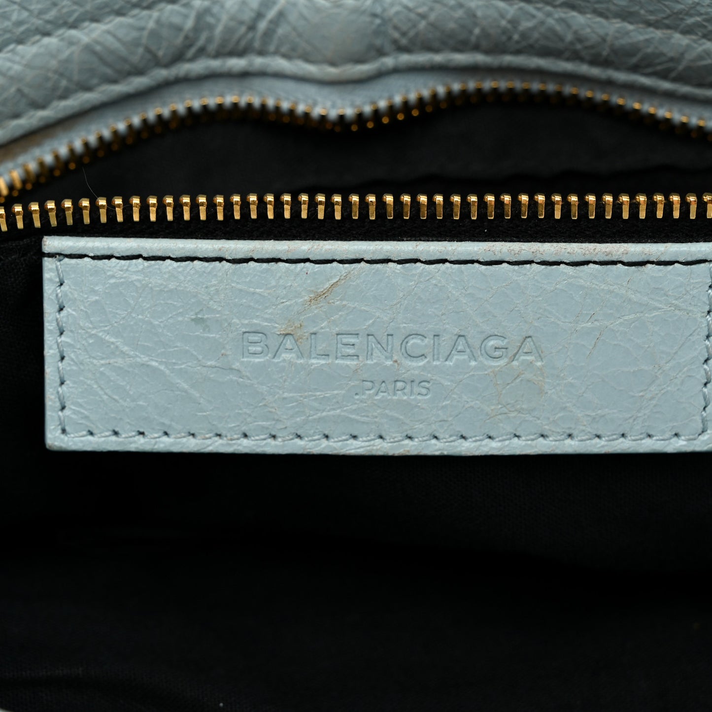 Agneau Giant 12 Gold Hardware City Bleu Dragee