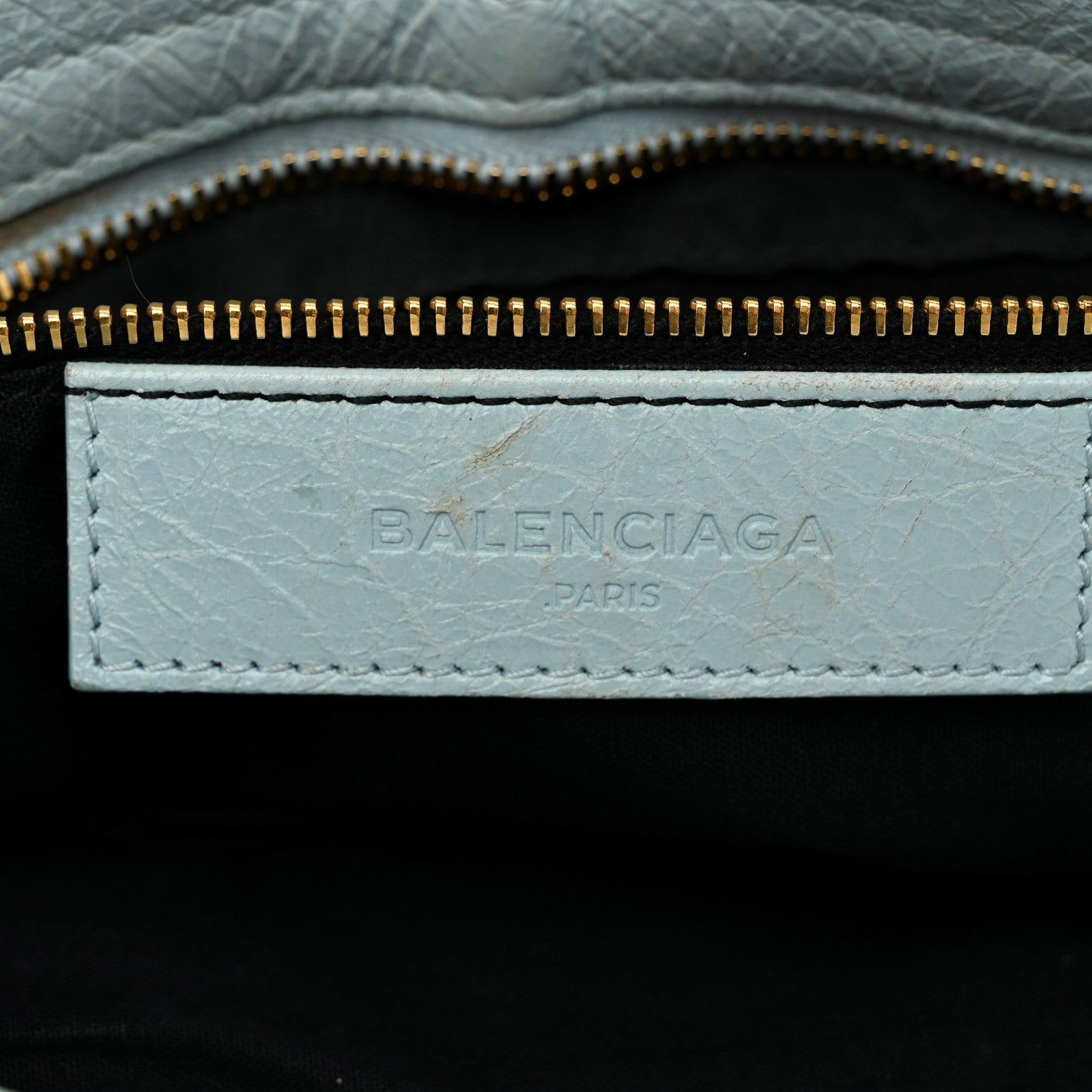 Balenciaga Agneau Giant 12 Gold Hardware City Bleu Dragee 7 of 13