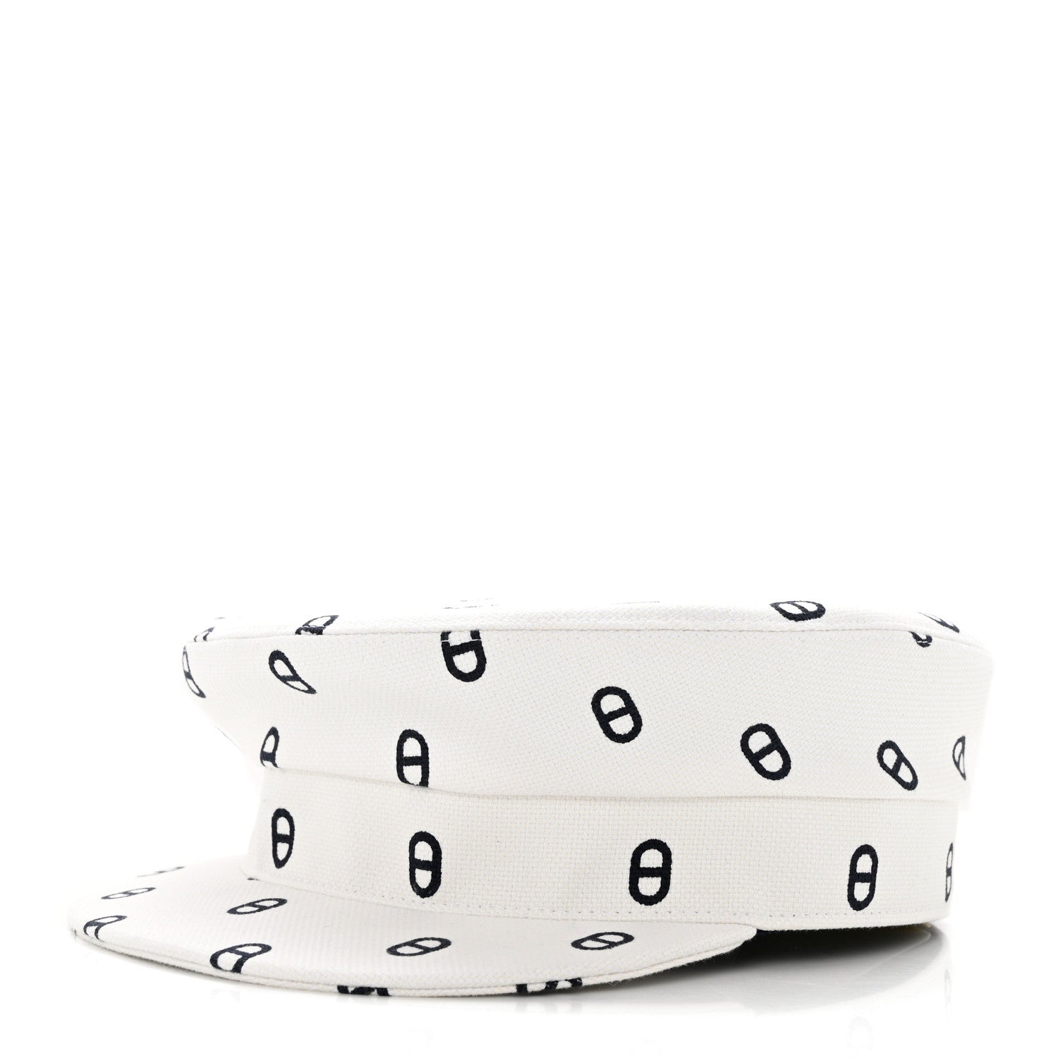 Hermes Canvas Womens Vauban Chaine d'Ancre Cap 57 Blanc Casse 1 of 9