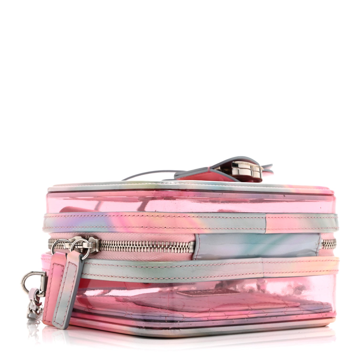 Chanel PVC Lambskin Filigree Small CC Filigree Vanity Case Pink Multicolor 4 of 10