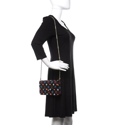 Louis Vuitton Game On Felicie Chain Wallet Black 2 of 10