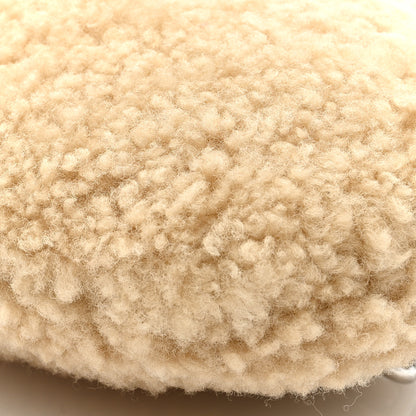 Fendi Sheepskin Baguette Bread Pouch Beige Panna 10 of 10