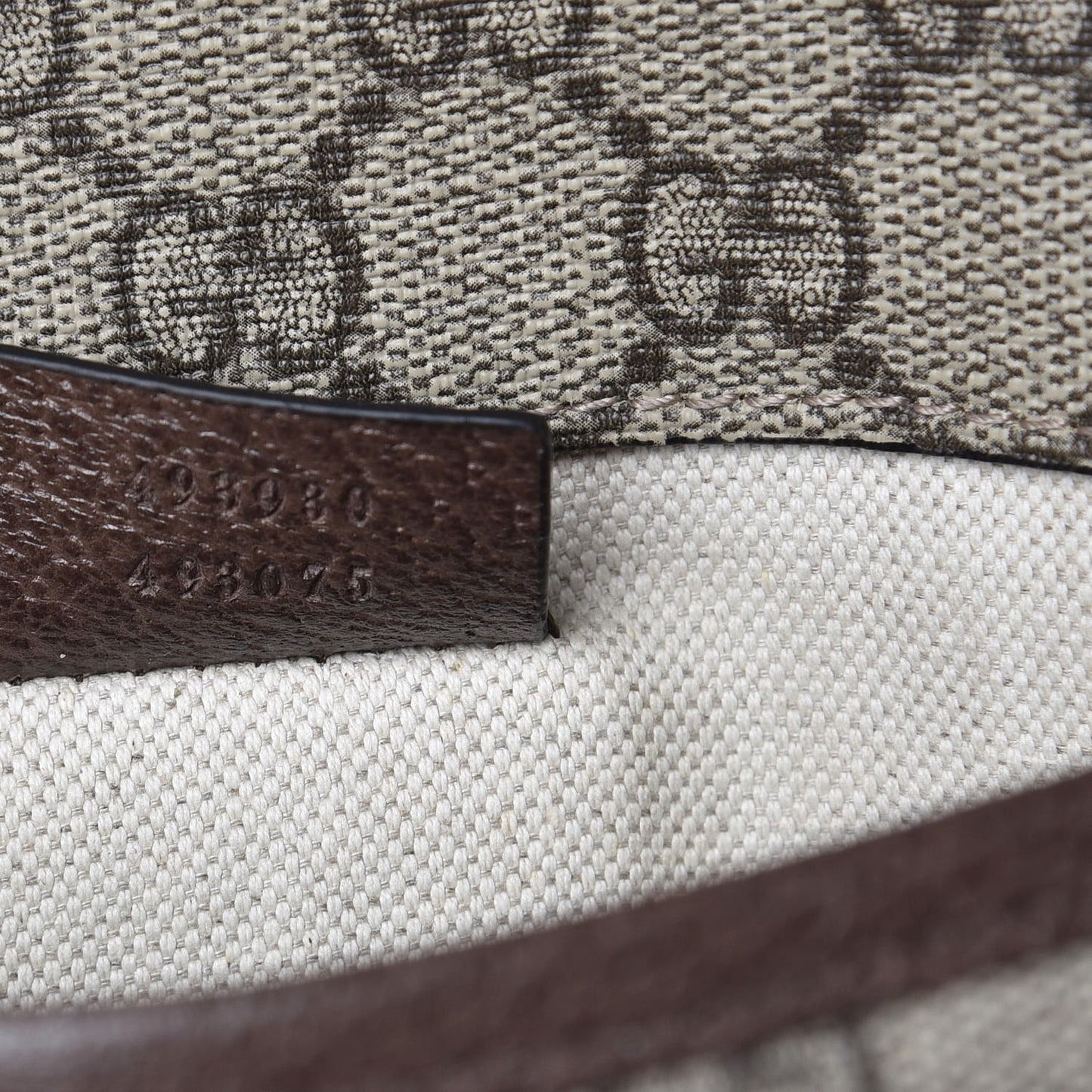 GG Supreme Monogram Neo Vintage Web Belt Bag Brown