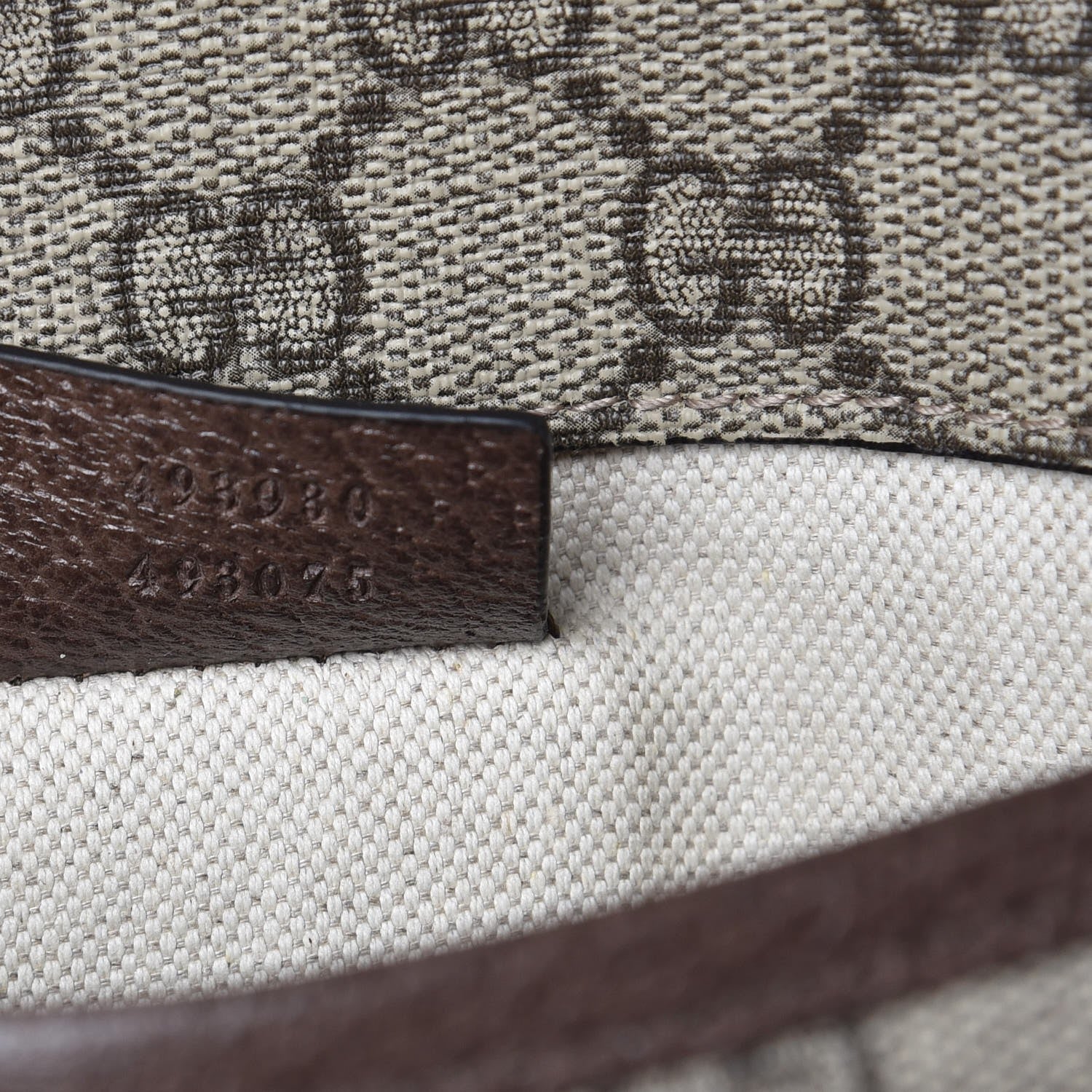 Gucci GG Supreme Monogram Neo Vintage Web Belt Bag Brown 7 of 9