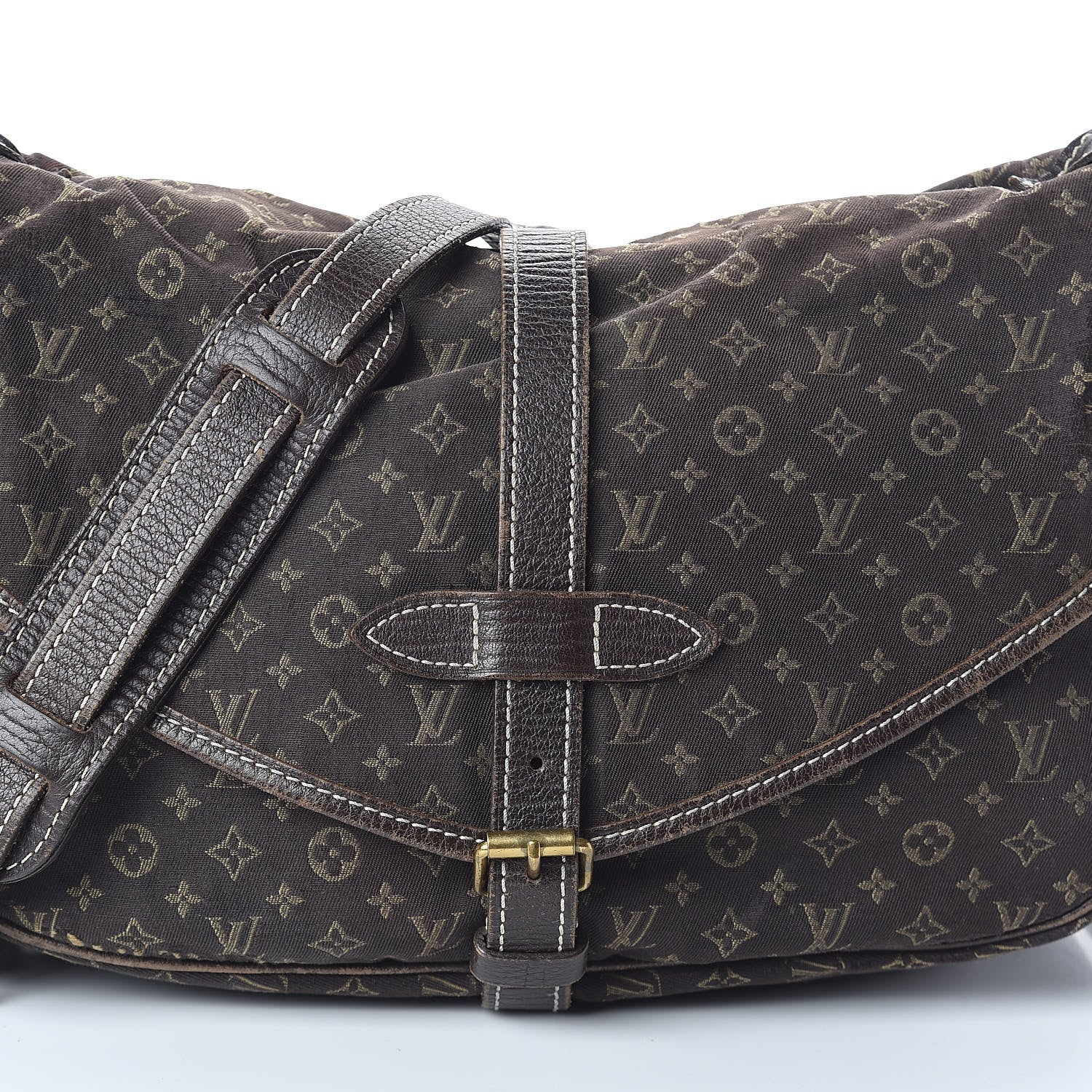 Louis Vuitton Monogram Mini Lin Saumur Ebene 7 of 15