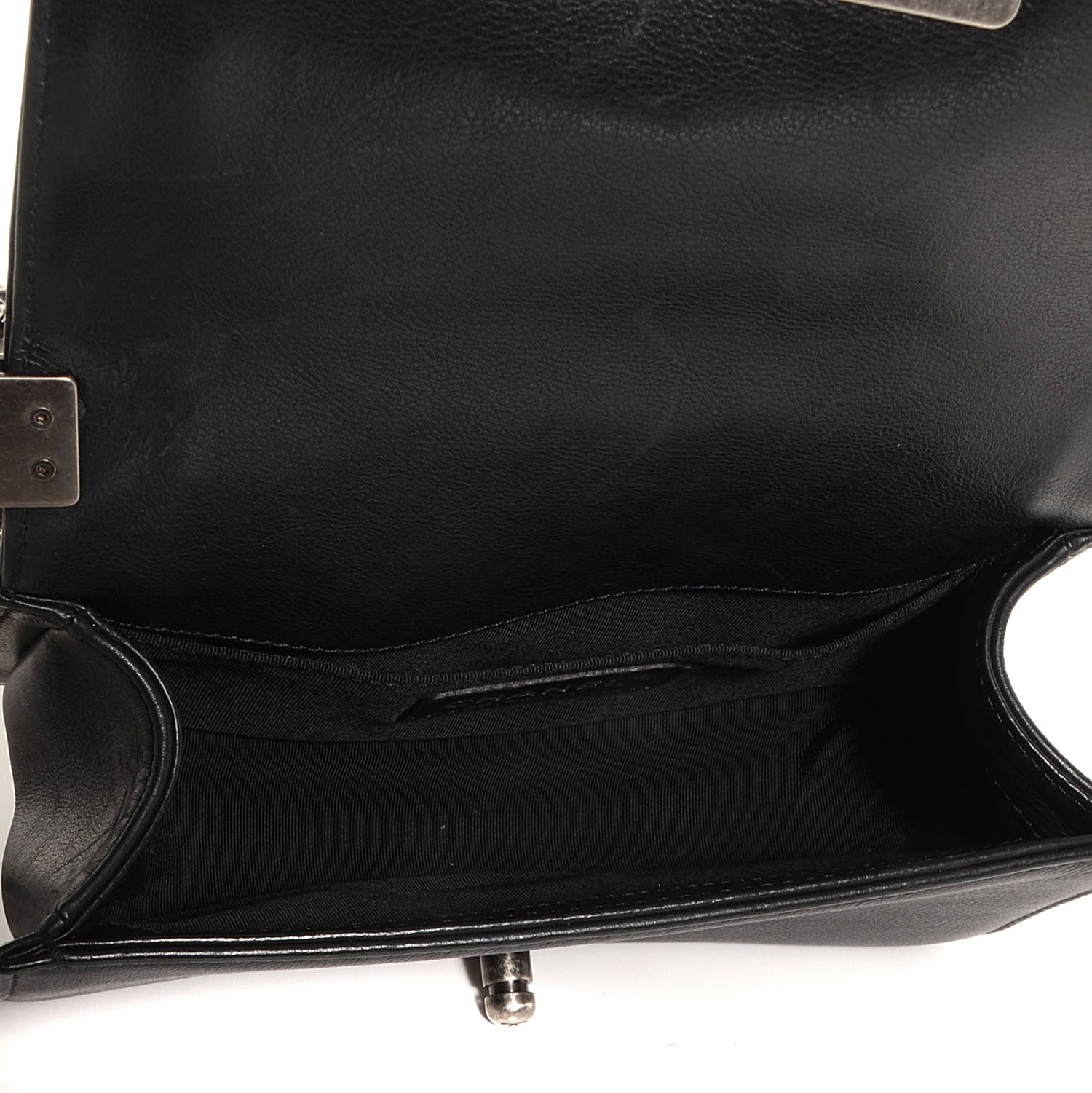Chanel Metallic Calfskin Quilted Small Boy Flap Black 6 of 9