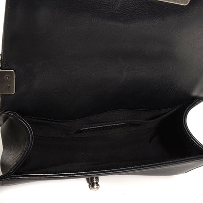 Chanel Metallic Calfskin Quilted Small Boy Flap Black 6 of 9