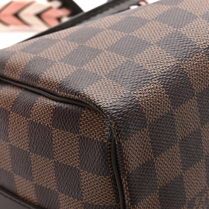Louis Vuitton Damier Ebene Braided Speedy Bandouliere 25 Pink 8 of 11