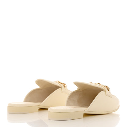Chanel Lambskin Chain CC Mules 40.5 Ivory 4 of 11