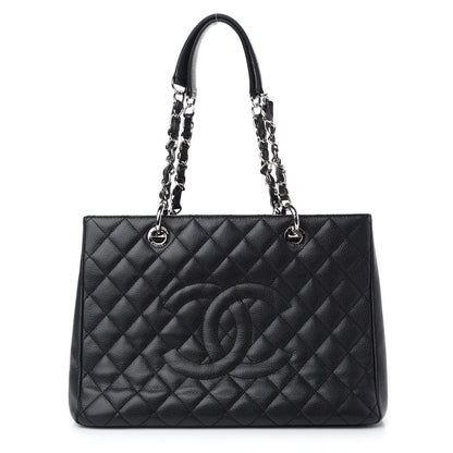Chanel Caviar Quilted Grand Shopping Tote GST Black 1 of 10