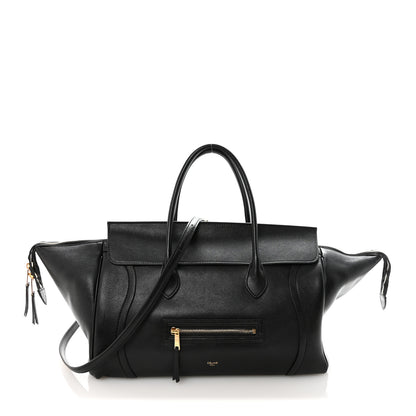 Celine Supple Shiny Lambskin Luggage Black 1 of 10