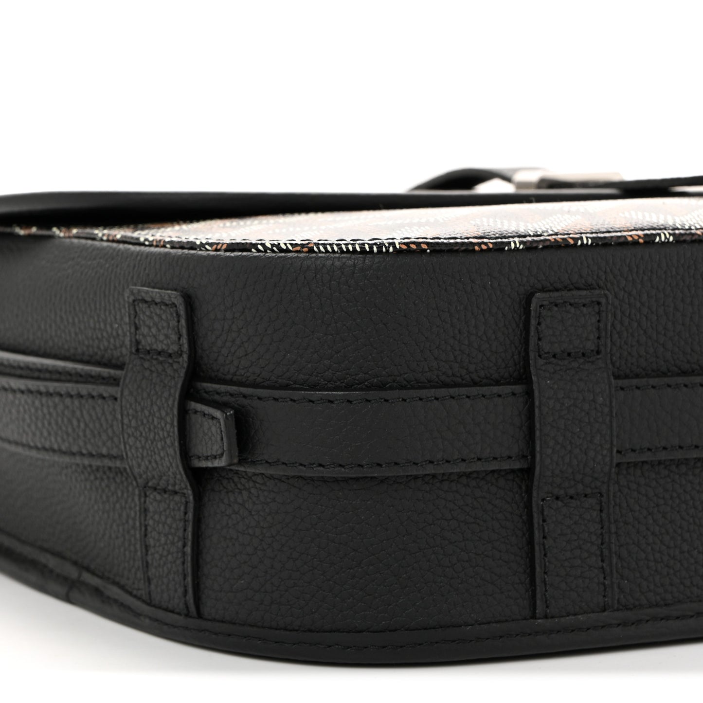 Goyardine Belvedere II MM Messenger Bag Black