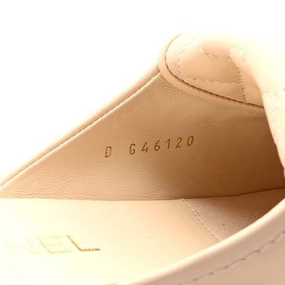 Chanel Lambskin Quilted CC Turnlock Mules 41 Light Beige 9 of 10