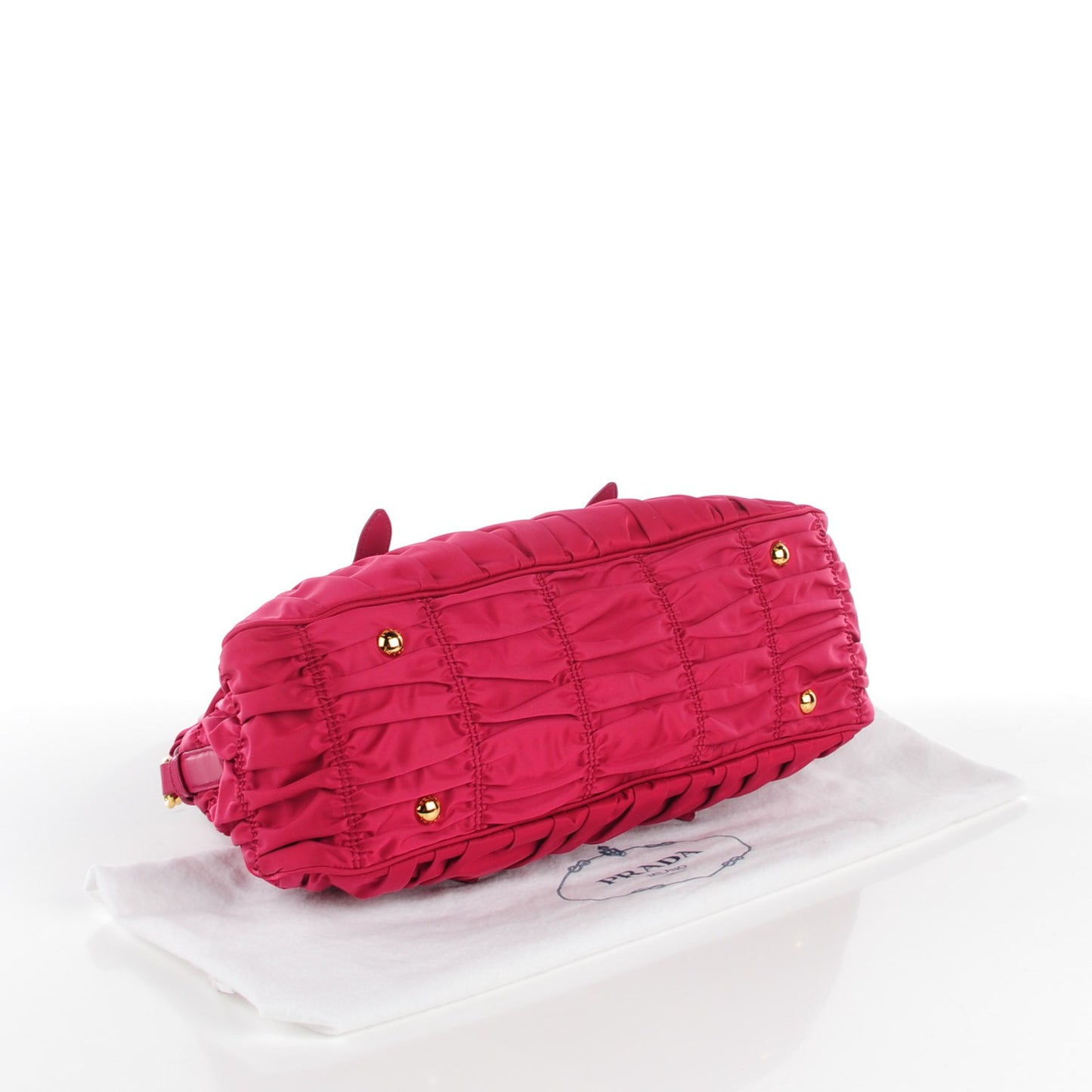 Tessuto Nylon Gaufre Shopping Satchel Ibisco