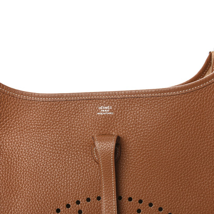 Hermes Taurillon Clemence Evelyne II PM Gold 6 of 9