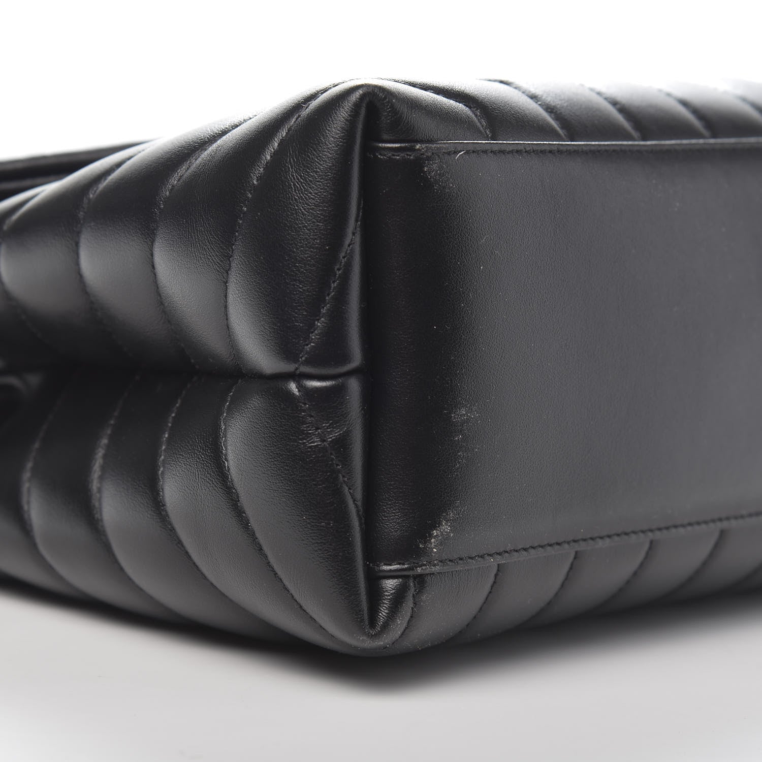 Saint Laurent Calfskin Y Quilted Monogram Medium Loulou Chain Satchel Black 9 of 12