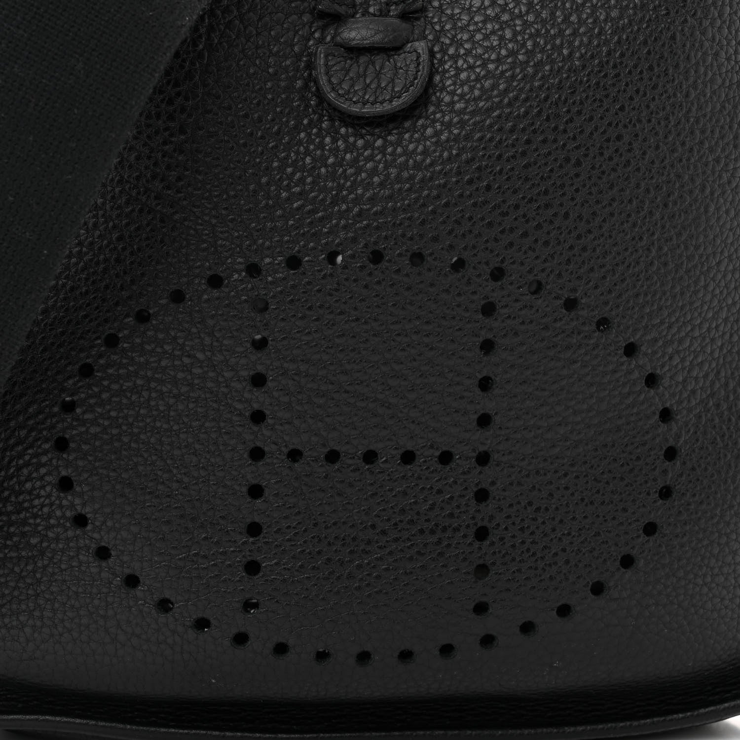 Hermes Taurillon Clemence Evelyne II PM Black 8 of 10