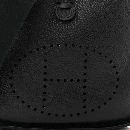 Hermes Taurillon Clemence Evelyne II PM Black 8 of 10