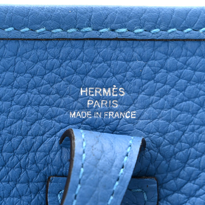 Hermes Taurillon Clemence Amazone Evelyne TPM Mykonos Blanc 6 of 10