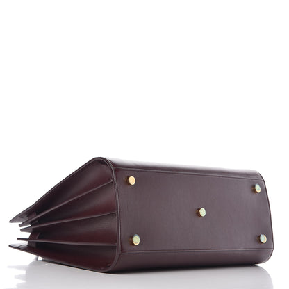 Saint Laurent Calfskin Small Sac De Jour Amarena 4 of 9